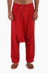Harem pants in cotton with elastic waist and pockets